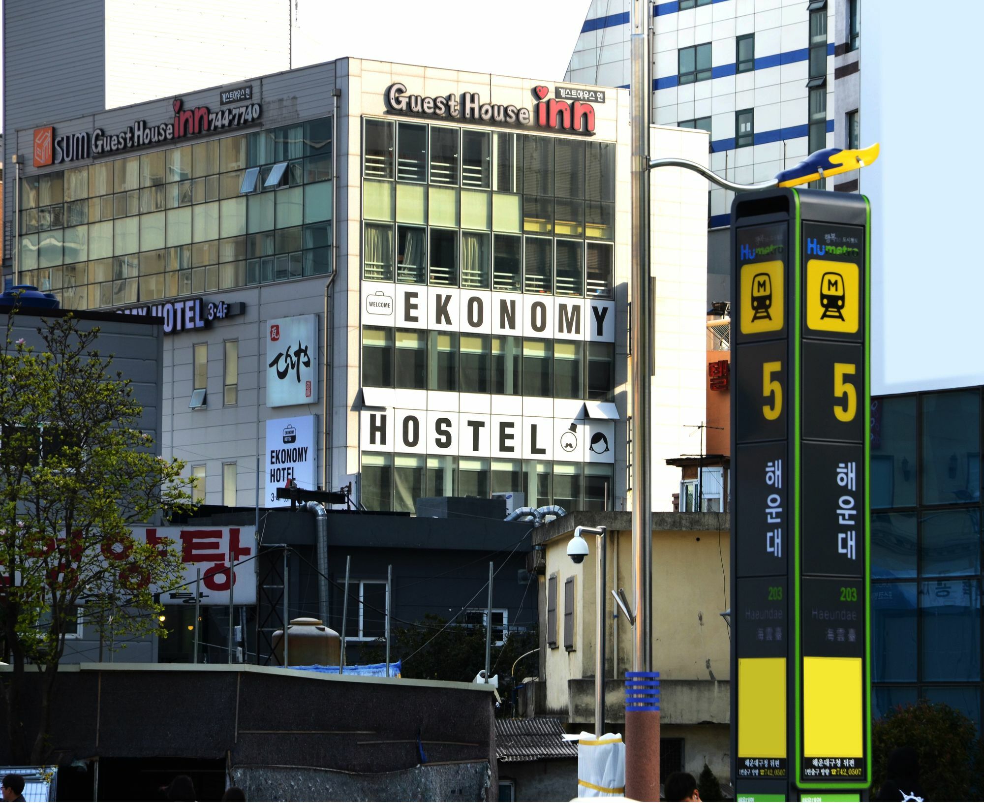 Ekonomy Haeundae Hostel Pusan Exteriér fotografie